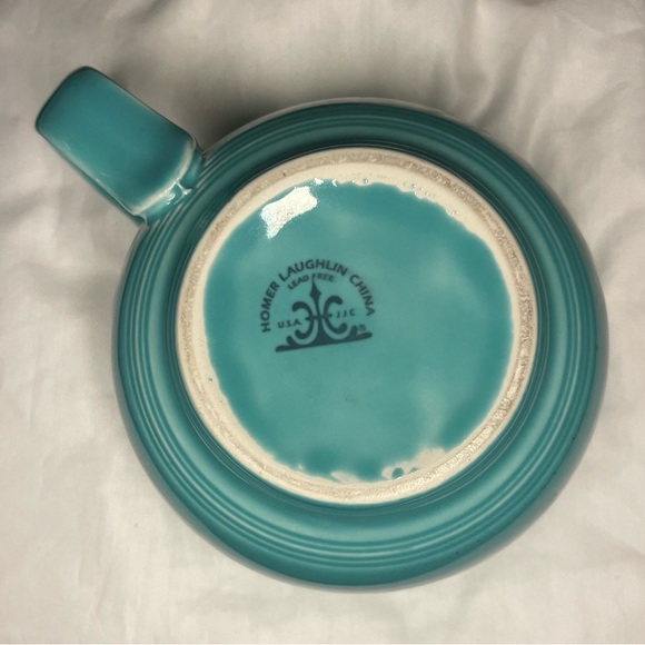 Pair of Fiestaware Jumbo Turquoise 18oz Cup - Picture 3 of 7